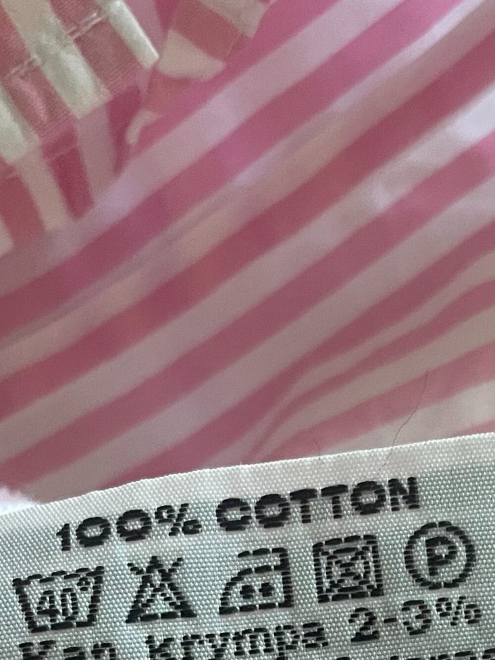 Pink/White Striped Womens Button Down Shirt - Picture 8 of 10